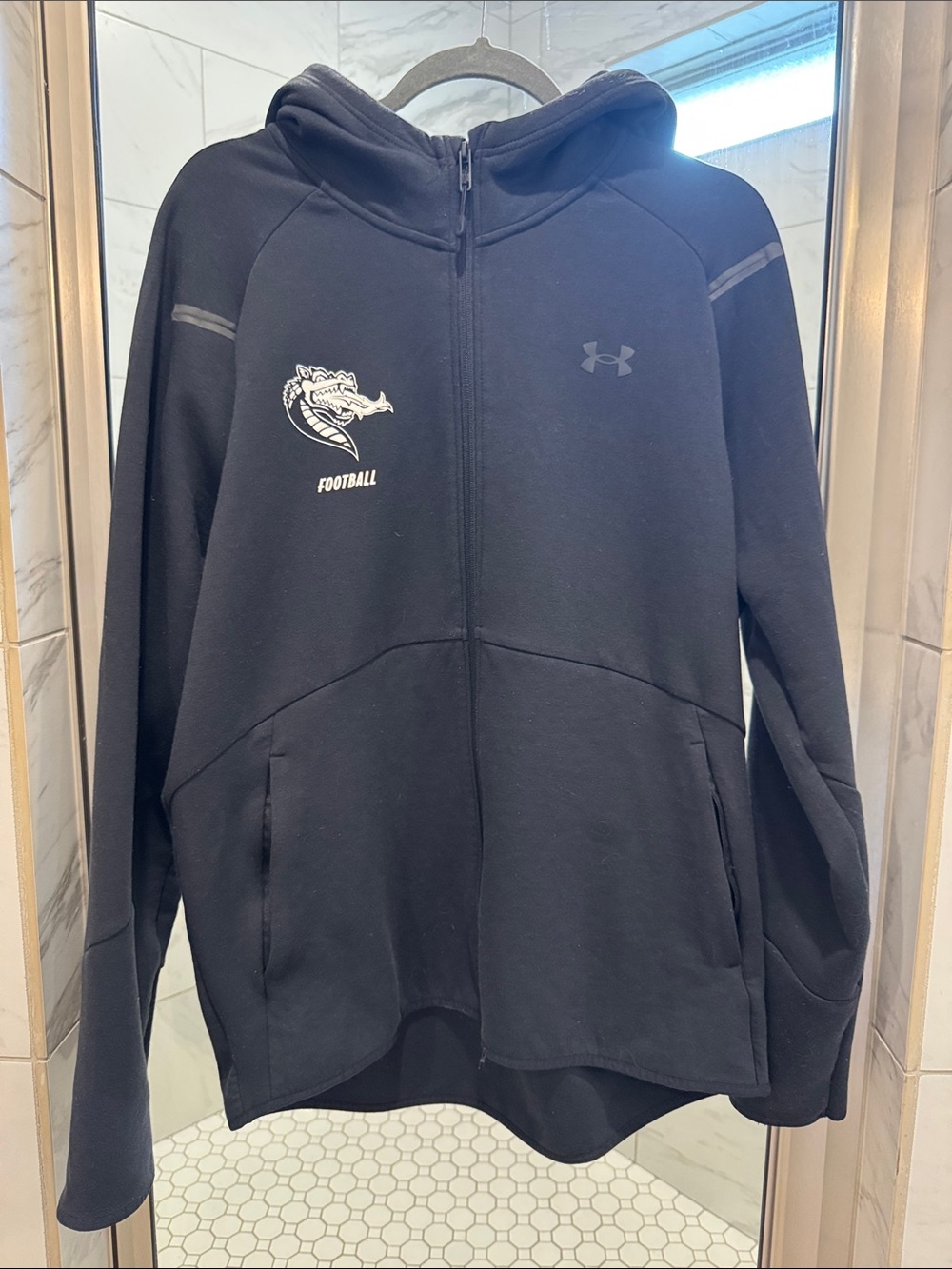 UAB Football Under Armour Black Full-Zip Hoodie